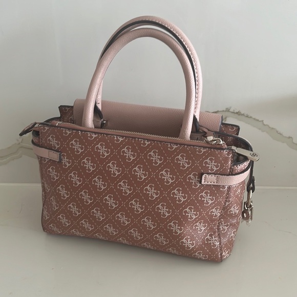 GUESS Esme Small Society Satchel Handbag Crossbody Bag - Picture 3 of 16